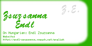 zsuzsanna endl business card